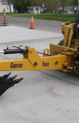 hydraulic swing backhoe straight