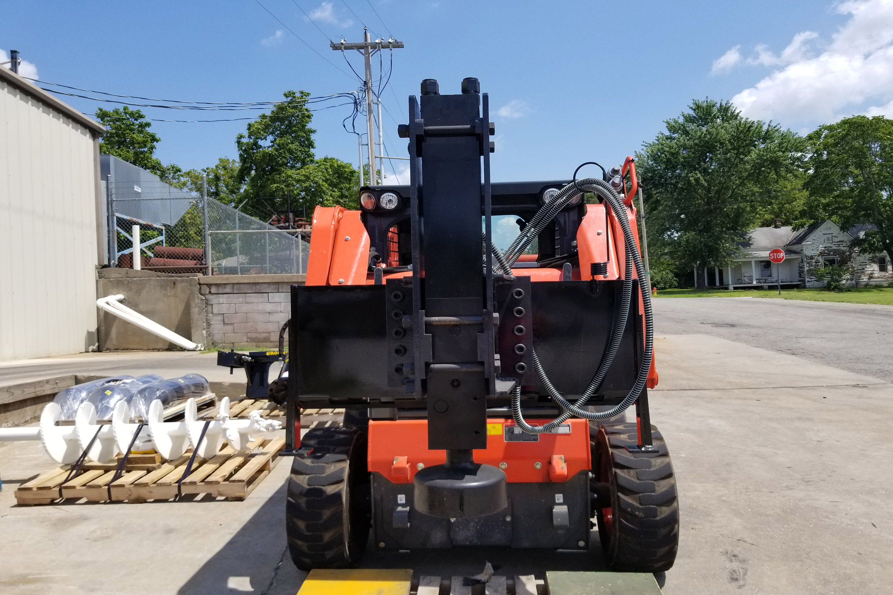 Auger and Skid Steer Attachment Rental Post Driver Rental