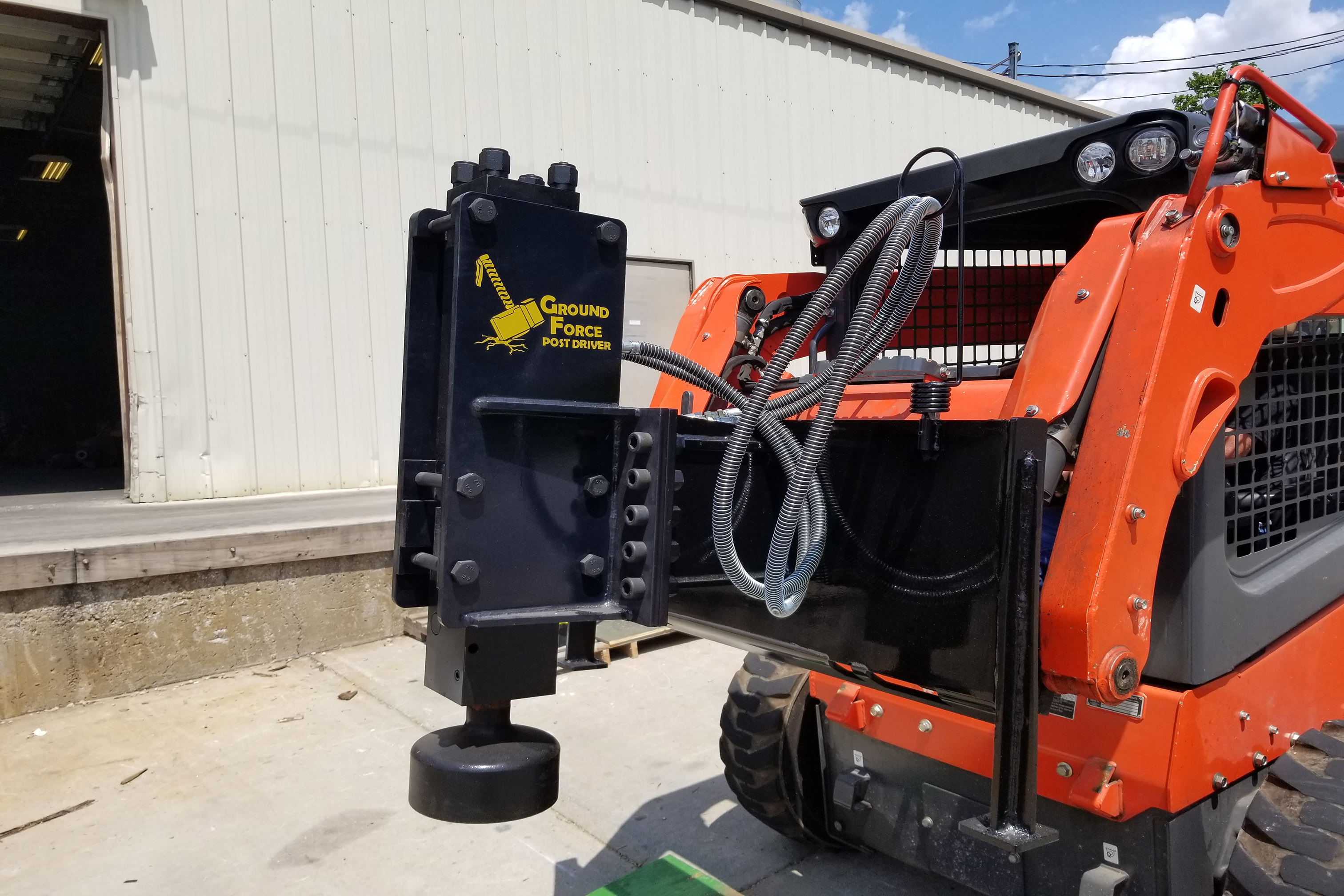 Auger and Skid Steer Attachment Rental Post Driver Rental