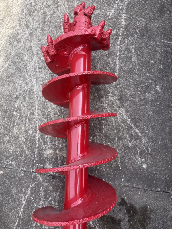 14″ Heavy Duty Multiplane Bullet Tooth Rock Auger